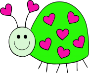 love clipart lbladybug