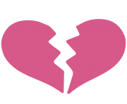 emoji heart break png