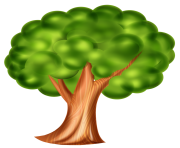 Cartoon Tree PNG Clip Art 3d effect