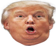 surprised face trump png transparent clip art