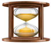 Wooden Sand Clock PNG Clip Art