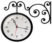 Street Clock PNG Clip Art