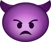 Mad Devil Emoji Png transparent background