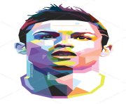 Cristiano Ronaldo CR7 PNG WPAP Toni Agustian