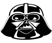 darth vader stencil star wars clipart