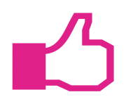 facebook pink like png