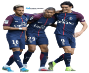 neymar kylian mbappe edinson cavani psg png by szwejzi