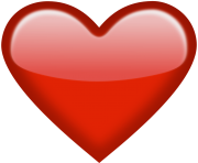 Emoji Red Heart Png Clipart