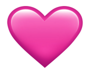 Pink Heart Emoji Png