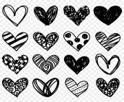 heart clipart black and white png