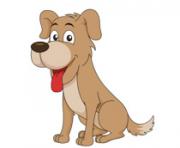 puppy dog clipart illustration