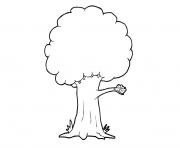 tree clipart black and white