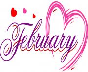 february text clipart