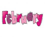 February pink clipart