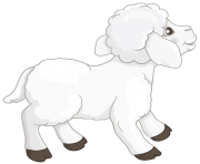 Transparent White Lamb PNG Clipart Picture