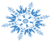 blue snowflake png 4