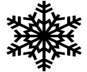 black snowflake png 4