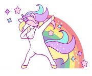 dab unicorn clipart