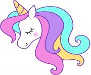 head unicorn clipart