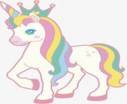 cute colorful unicorn clipart