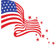 wave america flag png hd