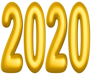 2020 Yellow PNG Clip Art Image