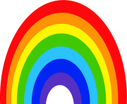 classic rainbow png