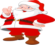 santa claus thumb up